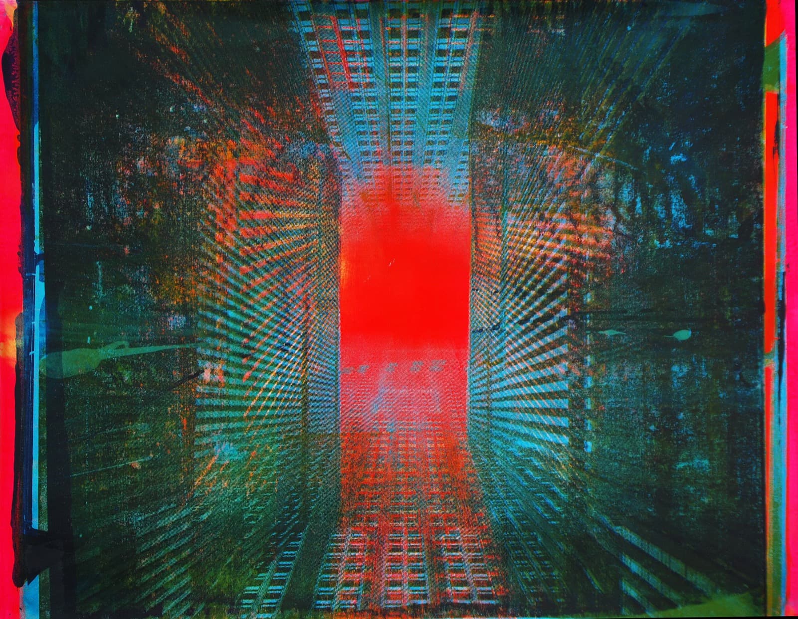 G34H34 New York, silkscreen on canvas, 160 × 120 cm, unique